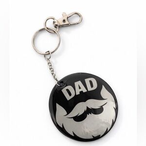 Black and Silver Dad Key Holder